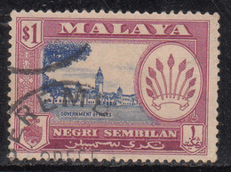 $1 Used Negri Sembilen,  Malaya, Malaysia Used 1957 - Negri Sembilan