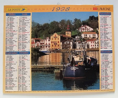 Calendrier La Poste - Almanach PTT 1998 + Poster - Bouches Du Rhône - Grand Format : 1991-00