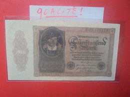 Reichsbanknote 5000 Mark 1922 Peu Circuler Très Belle Qualité (B.28) - 5000 Mark