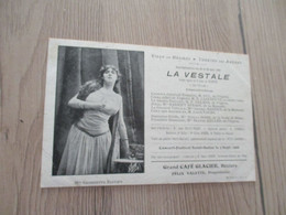 CPA 34 Hérault Béziers Pub Grand Café Glacier Félix Valette Propriétaire  1906 Représentation Théâtre La Vestale - Beziers