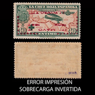 ERROR IMPRESIÓN.1927 Jura Const. 40c.MH.Edifil 369e - Errors & Oddities