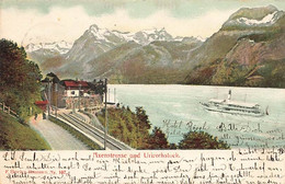 Axenstrasse Und Urirothstock Vierwaldstättersee Bateau à Vapeur - Steamer - Dampfschiff 1906 - Andere & Zonder Classificatie