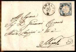 Antichi Stati Italiani - Province Napoletane - Annullamenti - Amalfi - 2 Grana (20) Su Lettera Per Napoli Del 4.9.1862 - Other & Unclassified