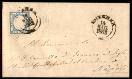Antichi Stati Italiani - Province Napoletane - Annullamenti - Potenza - 2 Grana (20) Su Lettera Per Napoli Del 14.5.1862 - Autres & Non Classés