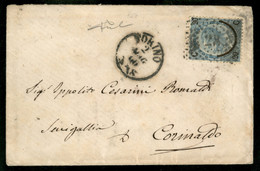 Regno - Vittorio Emanuele II - Bustina Affrancata Con 20 Su 15 Cent (23) Da Torino (numerale 28) A Corinaldo Del 2.5.66  - Andere & Zonder Classificatie