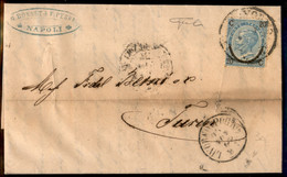 Regno - Vittorio Emanuele II - Livorno C Via Mare - 20 Cent Su 15 (23) Su Lettera Da Napoli A Torino Del 24.11.1865 - Ta - Autres & Non Classés