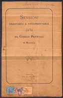 Regno - Vittorio Emanuele II - Tricolore - 10 Cent (27) + 2 Cent Su 5 (30) + 20 Cent (28) Su Copertina Di Stampato Da Ma - Autres & Non Classés