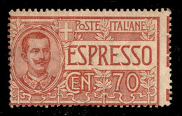 Regno - Vittorio Emanuele III - Espressi - 1925 - 70 Cent (11 - Espressi) Con Dentellatura Verticale Spostata E Parti Di - Other & Unclassified