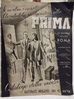 Italy Fashion Design Vogue Store Catalog. Italia PRIMA Negozio Catalogo Moda 1941-1942 Roma Via Nazionale - Moda