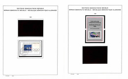 GERMANIA DDR - 1980/1990 - Inizio Di Collezione Mista (con Presenze Di Valori Nuovi E Valori Usati) Del Periodo (con Fog - Autres & Non Classés