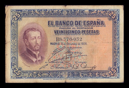 España Spain 25 Pesetas San Francisco Xavier 1926 Pick 71 T.032 BC F - 1-2-5-25 Peseten