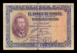 España Spain 25 Pesetas San Francisco Xavier 1926 Pick 71 T.286 BC F - 1-2-5-25 Peseten