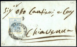 Cover 1850, 45 Cent. I° Tipo, Lettera Da Mantova A Chiavenna, Sass. 10 - Lombardije-Venetië