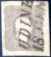 O 1861, 1,05 Soldi Lilla Grigio, Annullato Udine 18.GEN, Splendido, Firmato Colla, Sass. 10 / 2.000,- - Lombardo-Venetien