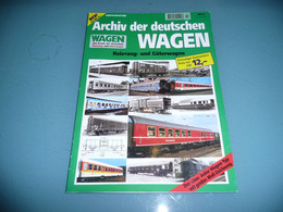 FICHES DAS ARCHIV DER DEUTSCHEN REISEZUG UND GÜTERWAGEN WAGEN REVUE TRAIN CHEMIN DE FER ALLEMAGNE 2000 - Hobbies & Collections