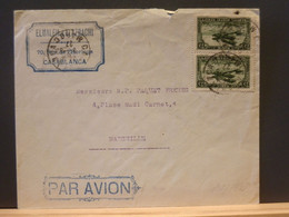 102/132 LETTRE MAROC 1927 POUR LA FRANCE - Storia Postale