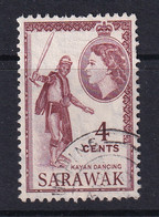 Sarawak: 1955/59   QE II - Pictorial   SG190     4c    Lake-brown   Used - Sarawak (...-1963)