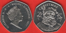 Gibraltar 50 Pence 2017 "Christmas 2017" UNC - Gibraltar