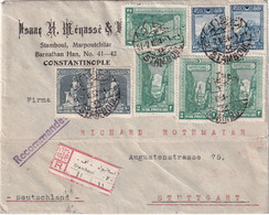 TURQUIE LETTRE RECOMMANDEE DE STAMBOUL POUR L'ALLEMAGNE - Covers & Documents