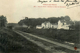 Villiers Sur Marne * 1906 * Train Locomotive Machine * Vue Du Pont Et Entrée Du Bois De Gaumont * Ligne Chemin De Fer - Villiers Sur Marne