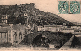 Nyons (Drôme) Le Pont Romain, Côté Ouest Et Les Usines - Edition Brun Et Cie 1904 - Nyons