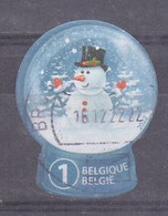 België - 2022 - Kerstzegel - Stempel Brussel  - Zonder Papierresten - Usados