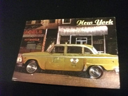 AUTO CAR VOITURES COCHE TAXI NYG 7A70 YELLOW CHECKER NEW YORK USA NEGOZIO SALAMANDER - Taxi & Fiacre
