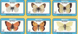 Czechia 1999, Boites D'allumettes- Etiquettes, Matchbox Labels, Butterfly, Farfalla, Schmetterling, Mariposa - Zündholzschachteletiketten