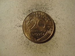 MONNAIE FRANCE 20 CENTIMES 1996 MARIANNE - 20 Centimes