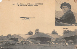 ¤¤  - FROSSAY   -  L'Aviateur " MANEYROL " En Plein Vol Sur Monoplan Blériot   -  Avions, Aviation    -   ¤¤ - Frossay