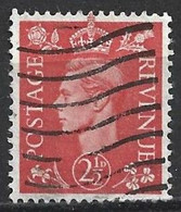 Gran Bretagna, 1950/51 - 2 1/2p George VI - Nr.284 Usato° - Used Stamps