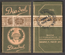 REVENUE Seal Fiscal Tax Stripe Hungary CIGARETTE TOBACCO Paper Package LABEL Cover DIADAL VICTORY 1930 UNUSED Full Paper - Fiscaux