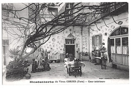 Cordes Tarn 3 CPA Interieur Hotellerie Du Vieux Cordes 1930 état Superbe - Cordes