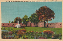 Part Of The Original Walls Of Lower Fort Garry, Manitoba, Now The Motor Country Club - Winnipeg