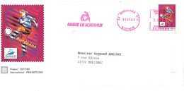 Football Bordeaux Entier Oblitération EMA 33 Bordeaux CTC 30.06.98 - Cartas & Documentos