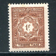 ALGERIE- Taxe Y&T N°37- Neuf Sans Charnière ** - Timbres-taxe