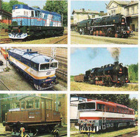 Czechia 1998, Boites D'allumettes- Etiquettes, Matchbox Labels, Train, Tren, Zug, - Zündholzschachteletiketten