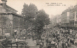 CPA Marché - Paris - Les Halles Le Matin - CM - Animé - Halles