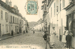 étréchy * 1906 * La Grande Rue * Commerce Magasin Villageois - Etrechy
