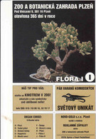 Czechia 1999,Boites D'allumettes 10 Etiquettes, Matchbox Labels, Puzzle 6 Etiquettes ZOO + Botanic Garden Plzeň, Flóra - Zündholzschachteletiketten