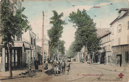 CPA Alfort - Rue Eugene Renault - Colorisé - Tramway - Travaux - Maisons Alfort