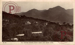 AFRICA. SIERRA LEONA. SIERRA LEONE - HILL STATION SHOWING MOUNT SUGAR LOAF SIERRA LEONE. - Sierra Leone