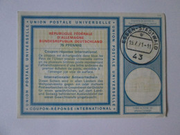 FRG 75 Pfennig IRC-International Reply Coupon 1971,see Pictures - Andere & Zonder Classificatie