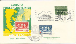 Denmark Cover Bee-Line Paquebot Rödby - Fehmern 14-5-1963 And RED CROSS Stamps 3-2-1968 - Storia Postale