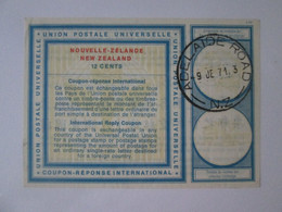 New Zealand Valued 12 Cents IRC-International Reply Coupon 1971,see Pictures - Nieuw-Zeeland