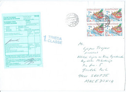 BIG Cover - Slovakia Via Macedonia,Banska Bystrica 2004 - Storia Postale