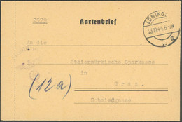 FELDPOST II. WK BELEGE 1944, FRUNDSBERG 10. SS PANZERDIVISION, Feldpostkartenbrief Mit FP-Nummer 25520 Als Änderung Von  - Occupation 1938-45