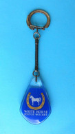 WHITE HORSE - SCOTCH WHISKY ... Nice Rare Vintage Keychain * Whiskey Porte Cle - Alcools