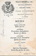 ARGENTAN ( 61 ) - Verso - Déjeuner Du Club Atlètique De La Société Générale -  Recto : Vielle Maison Sur L' Orne - Banken