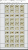 ENGROS 1546-49KB **, 1991, 60 Pf. Libellen, 3 Zusammendruckbogen Je Mit Abart 1549I, Postfrisch, Pracht - Other & Unclassified
